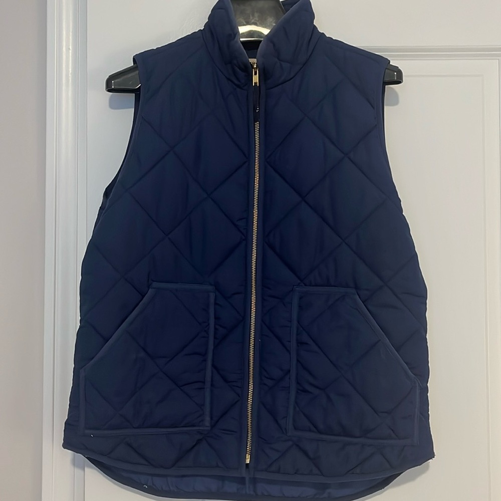 J.Crew Factory Navy Quilted Vest